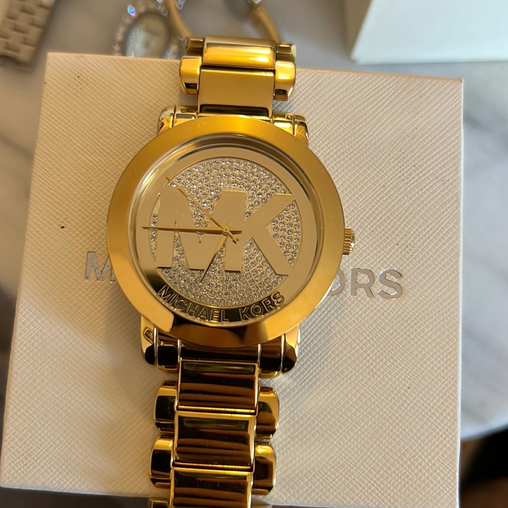 Gold and Silver mk watch